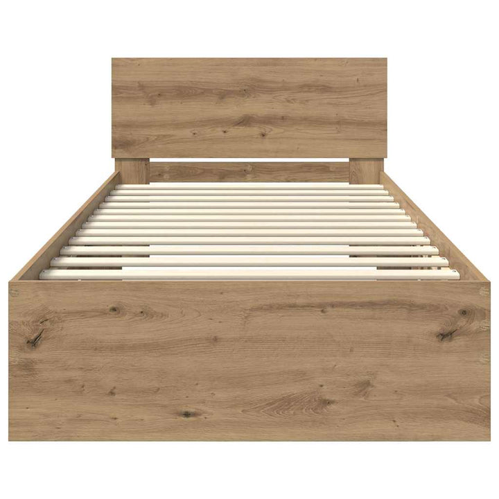 Sengestel Artisan Egetræ 100 x 200 cm Konstrueret træ