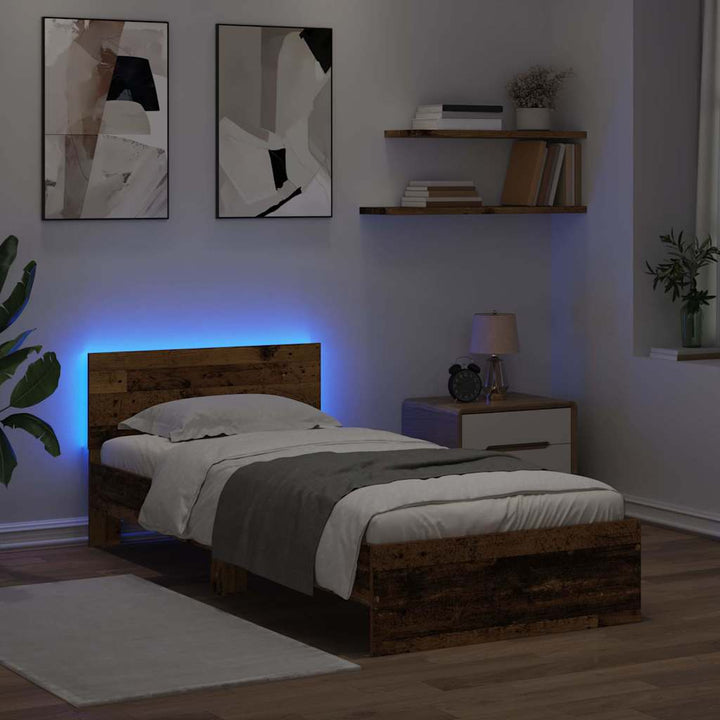 Sengestel Gammelt træ 90 x 200 cm Konstrueret træ