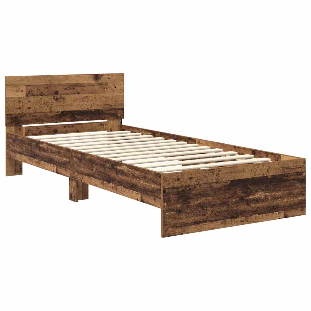 Sengestel Gammelt træ 90 x 200 cm Konstrueret træ