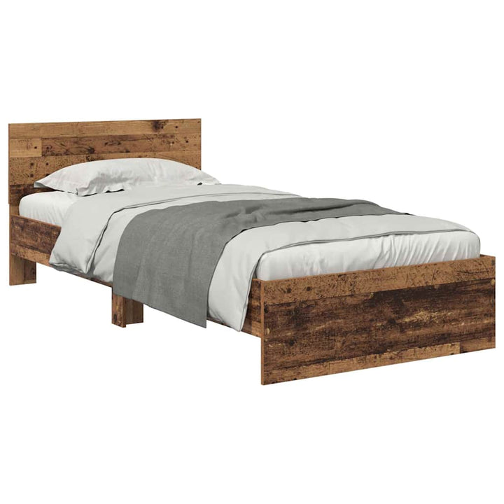 Sengestel Gammelt træ 90 x 200 cm Konstrueret træ