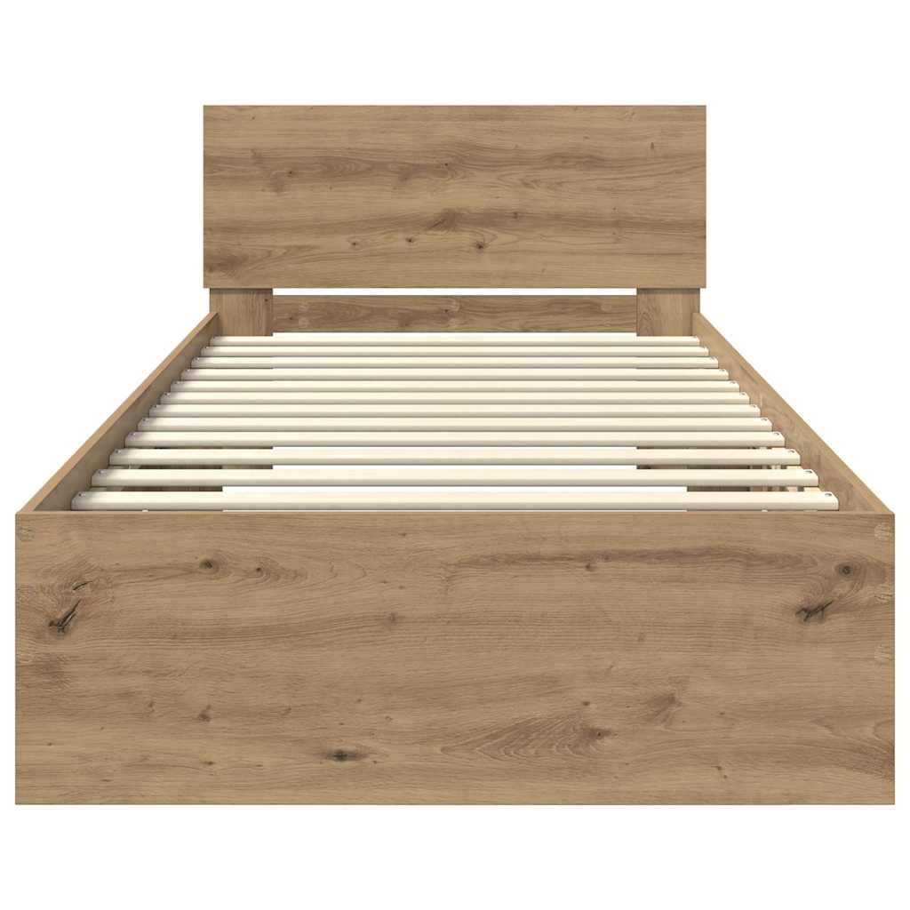 Sengestel Artisan Egetræ 90 x 200 cm Konstrueret træ
