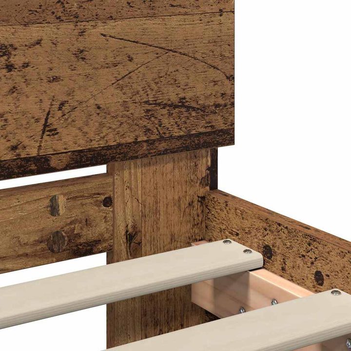 Sengestel Gammelt træ 75 x 190 cm Konstrueret træ