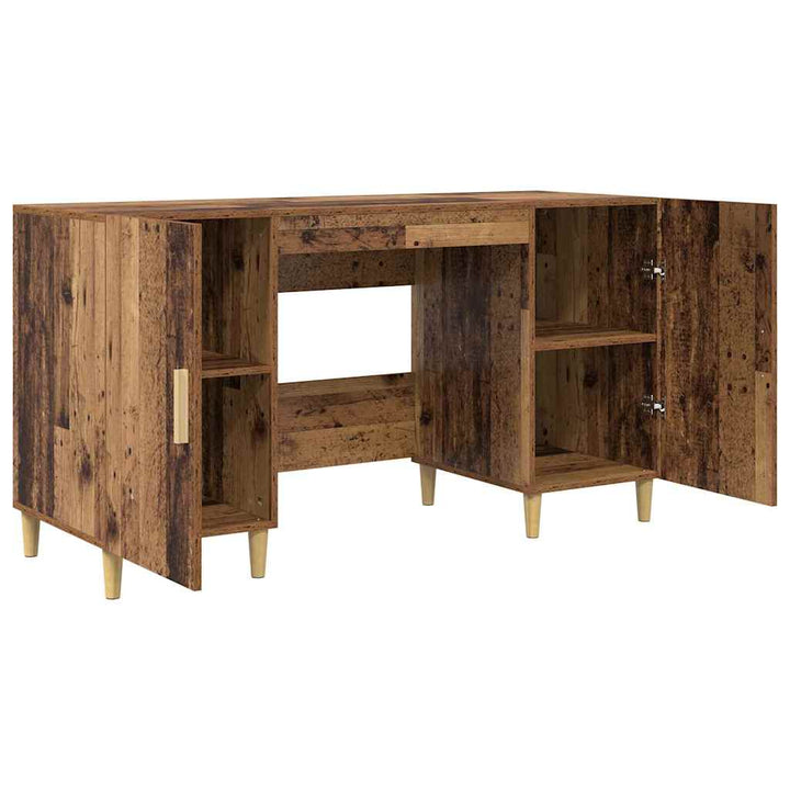 Bord med hylde Gammelt træ 140 x 50 x 75 cm Konstrueret træ