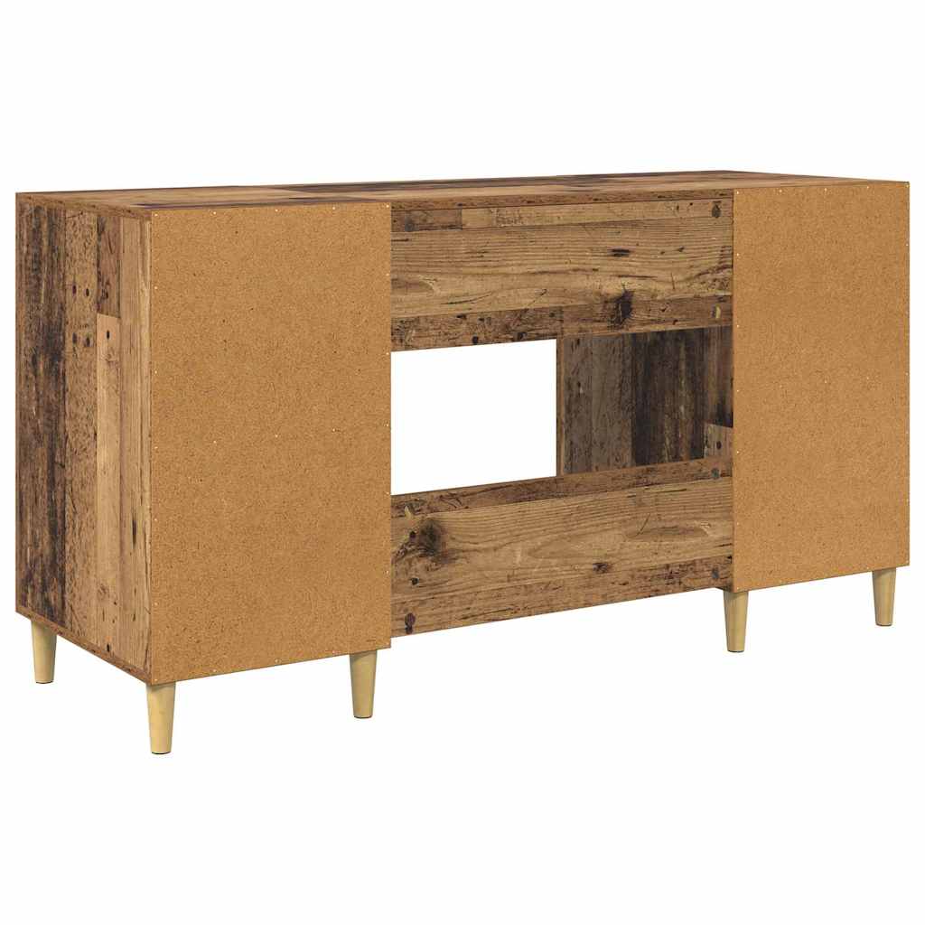 Bord med hylde Gammelt træ 140 x 50 x 75 cm Konstrueret træ