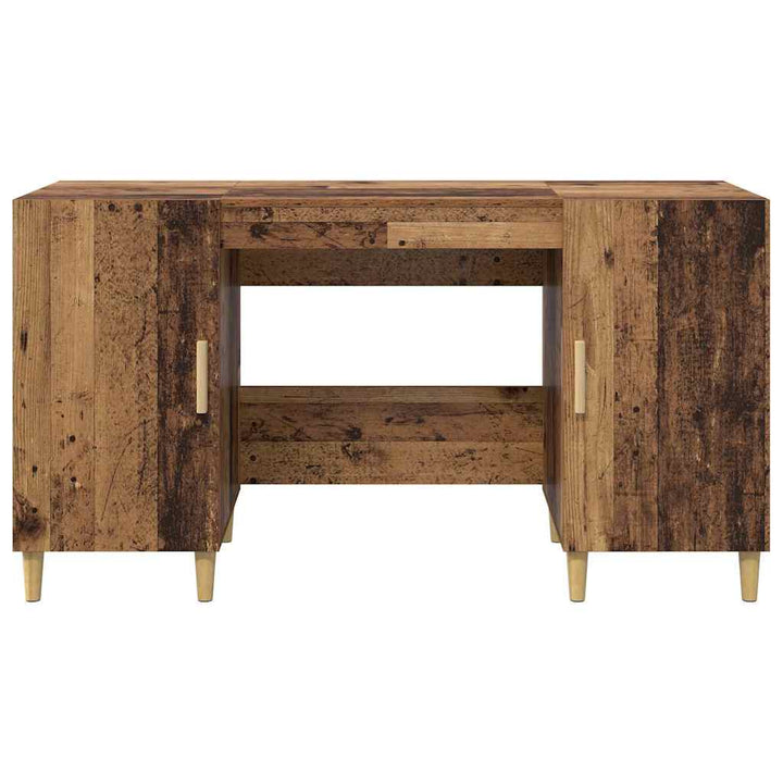 Bord med hylde Gammelt træ 140 x 50 x 75 cm Konstrueret træ