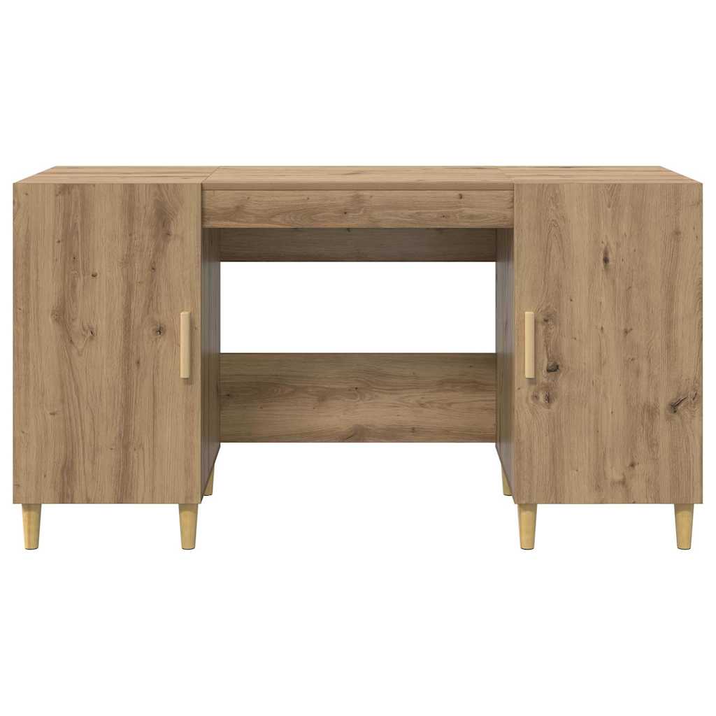 Bord med hylde Artisan Egetræ 140 x 50 x 75 cm Konstrueret træ