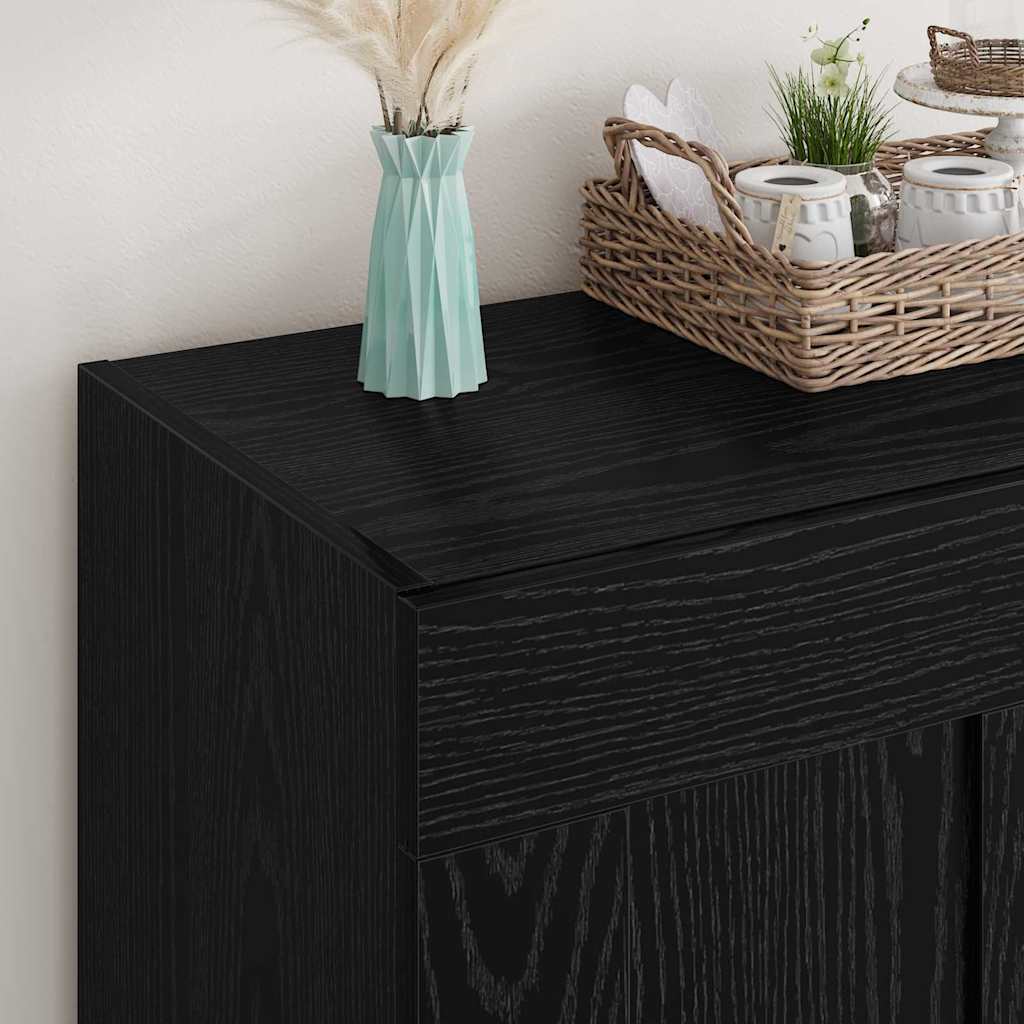 Sideboard Sort eg 69,5 x 34 x 90 cm Konstrueret træ