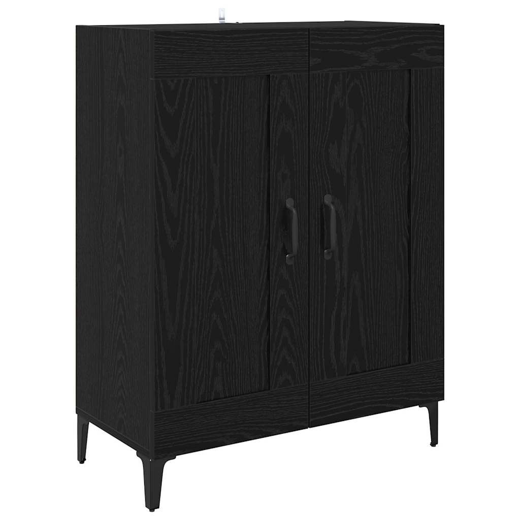 Sideboard Sort eg 69,5 x 34 x 90 cm Konstrueret træ