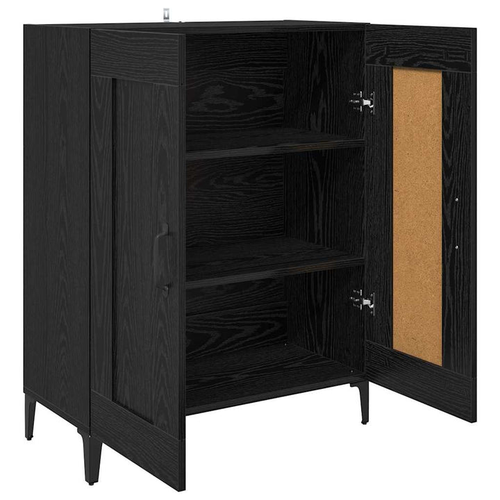 Sideboard Sort eg 69,5 x 34 x 90 cm Konstrueret træ