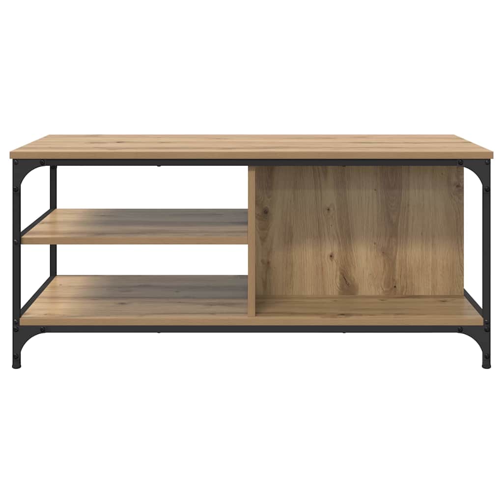 Sofabord Artisan Egetræ 100 x 50 x 45 cm Konstrueret træ