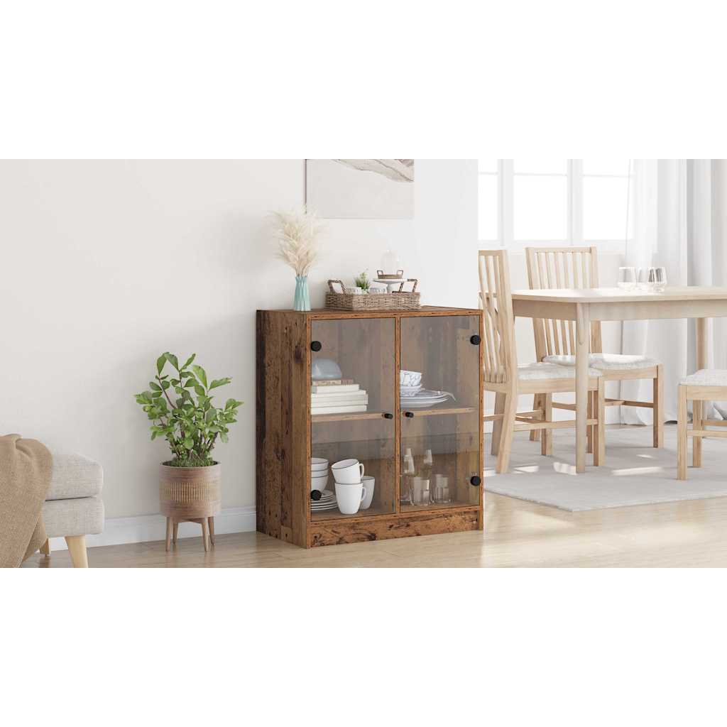 Sideskab Gammelt træ 68 x 37 x 75,5 cm Konstrueret træ
