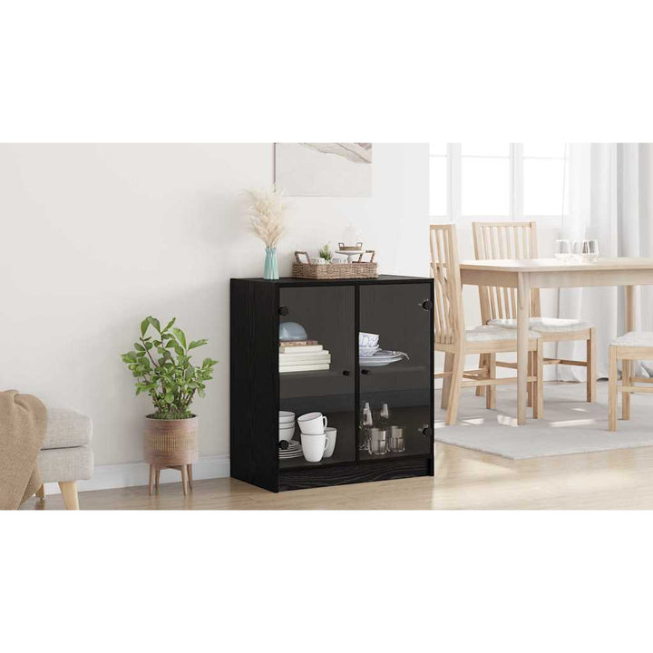 Sideskab Sort eg 68 x 37 x 75,5 cm Konstrueret træ