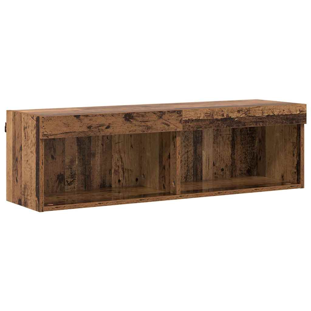 TV-møbelsæt Gammelt træ 100 x 30 x 30 cm Konstrueret træ