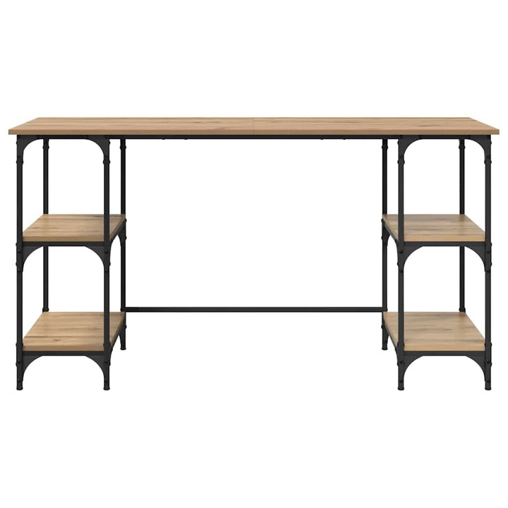 Bord med hylde Artisan Egetræ 140 x 50 x 75 cm Konstrueret træ