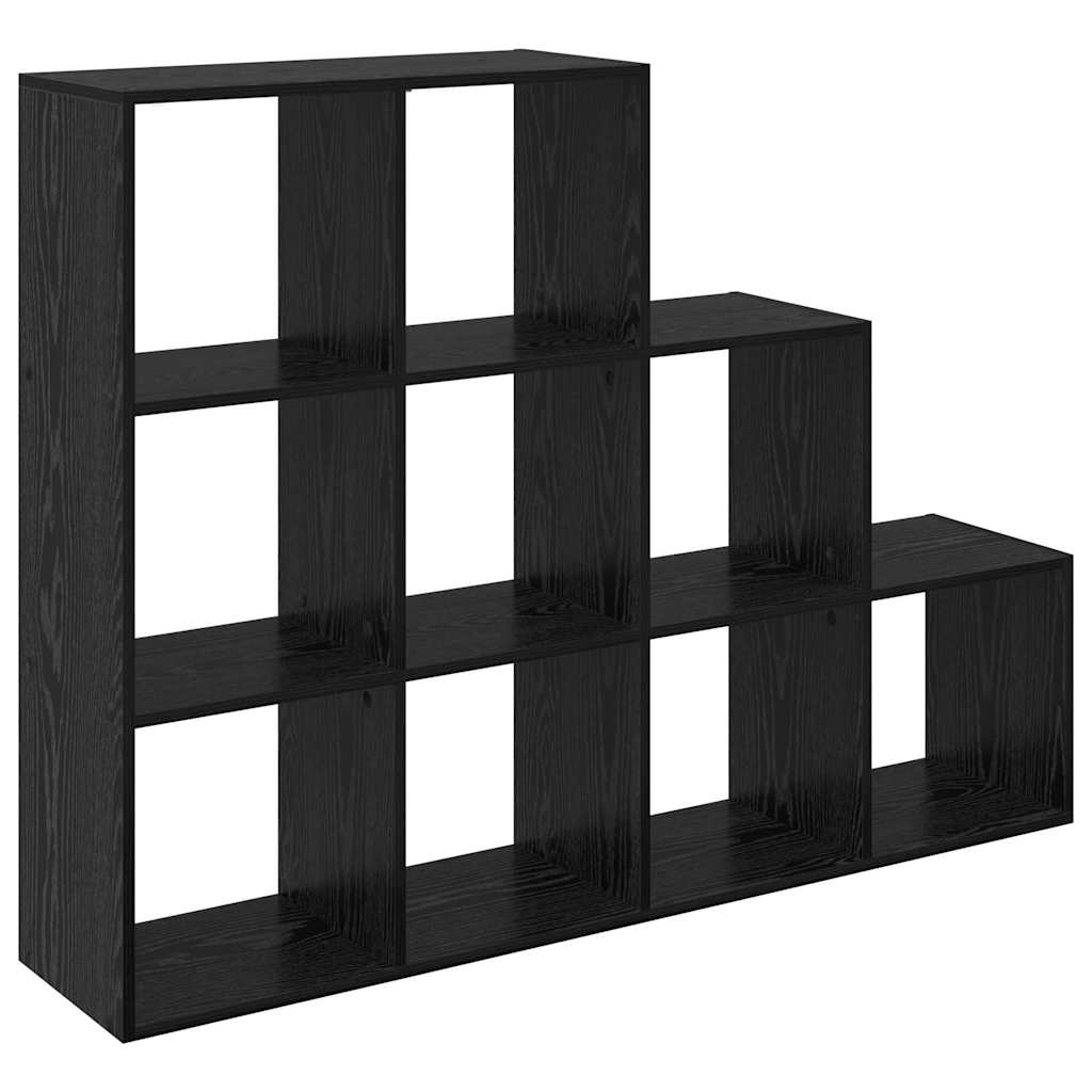 Rumdivider boghylde Sort eg 137,5 x 29 x 103,5 cm