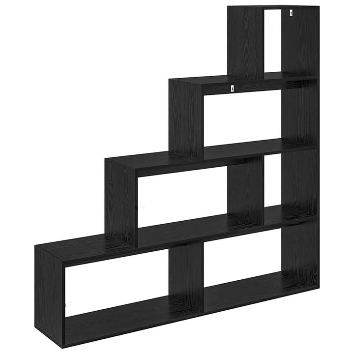 Rumdivider boghylde Sort eg 143,5 x 29 x 143,5 cm