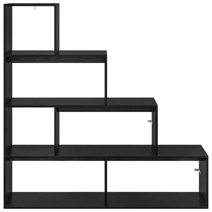 Rumdivider boghylde Sort eg 143,5 x 29 x 143,5 cm
