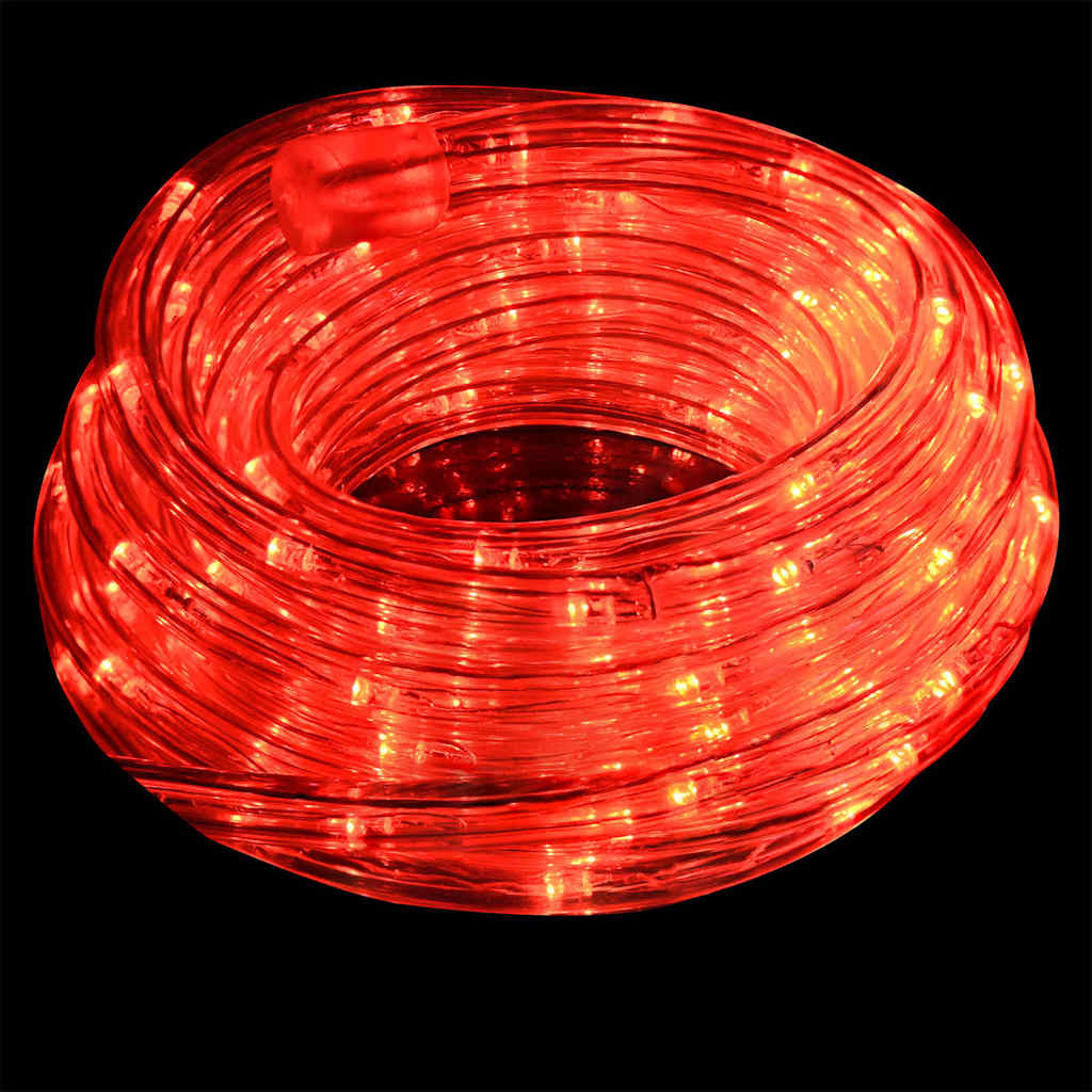 Sejllys med 2400 LED'er Rød 100 m PVC