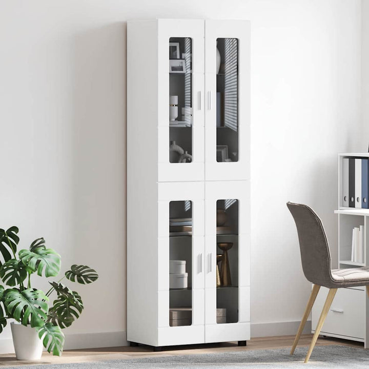 Highboard FLORIN 60 x 35 x 182 cm Hvid Konstrueret træ