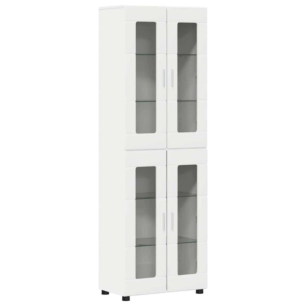 Highboard FLORIN 60 x 35 x 182 cm Hvid Konstrueret træ