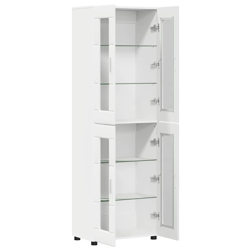 Highboard FLORIN 60 x 35 x 182 cm Hvid Konstrueret træ
