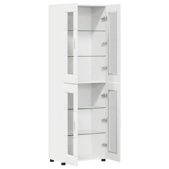 Highboard FLORIN 60 x 35 x 182 cm Hvid Konstrueret træ