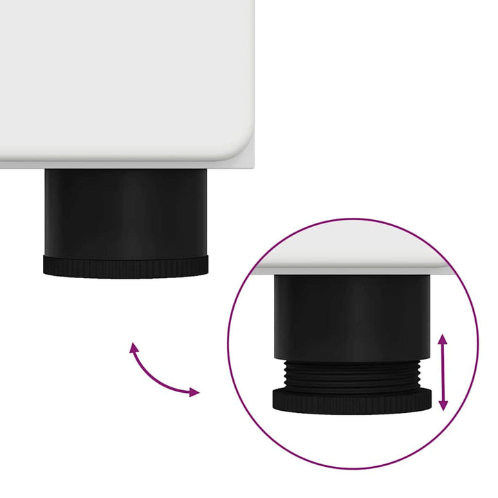 Highboard med dør FLORIN Hvid 60 x 35 x 182 cm Konstrueret træ