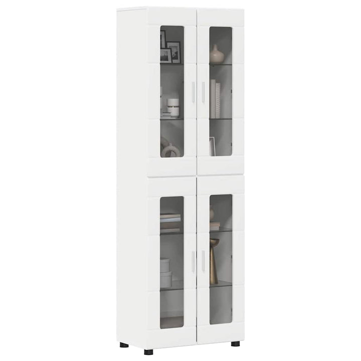 Highboard FLORIN 60 x 35 x 182 cm Hvid Konstrueret træ