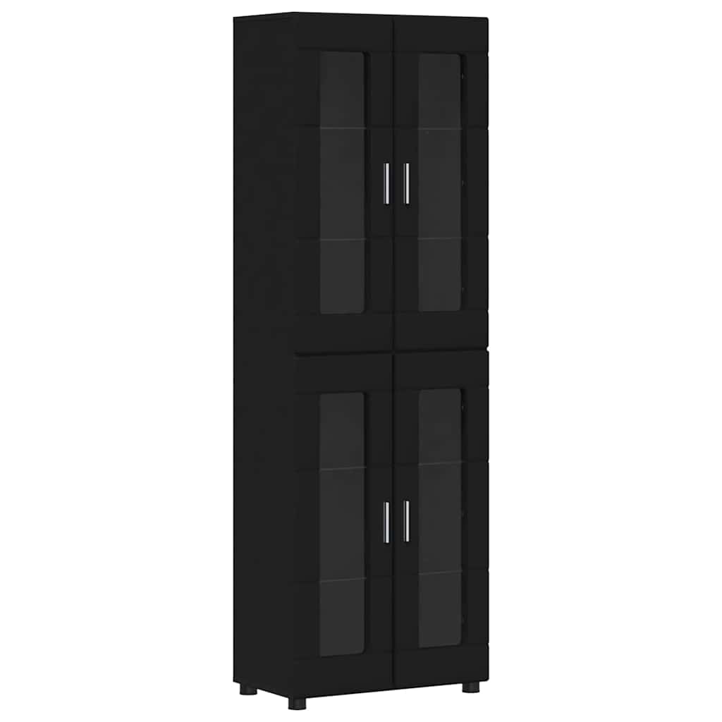 Highboard FLORIN 60 x 35 x 182 cm Sort Konstrueret træ