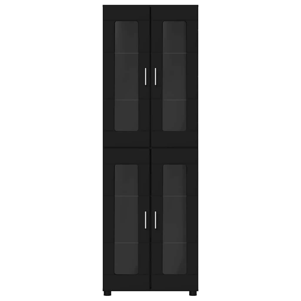 Highboard FLORIN 60 x 35 x 182 cm Sort Konstrueret træ