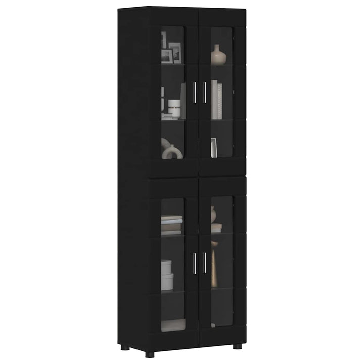 Highboard FLORIN 60 x 35 x 182 cm Sort Konstrueret træ