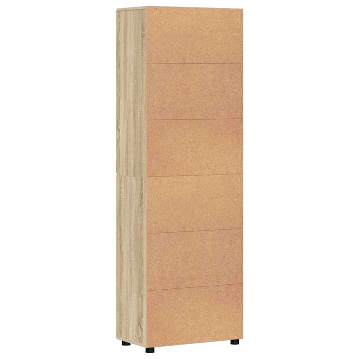 Highboard FLORIN 60 x 35 x 182 cm Sonoma eg Konstrueret træ