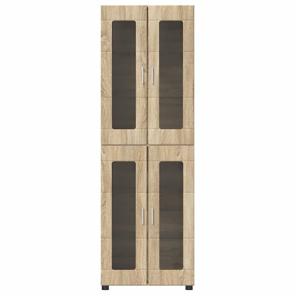 Highboard FLORIN 60 x 35 x 182 cm Sonoma eg Konstrueret træ