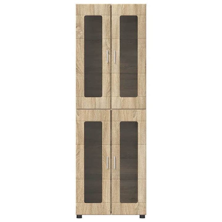 Highboard FLORIN 60 x 35 x 182 cm Sonoma eg Konstrueret træ