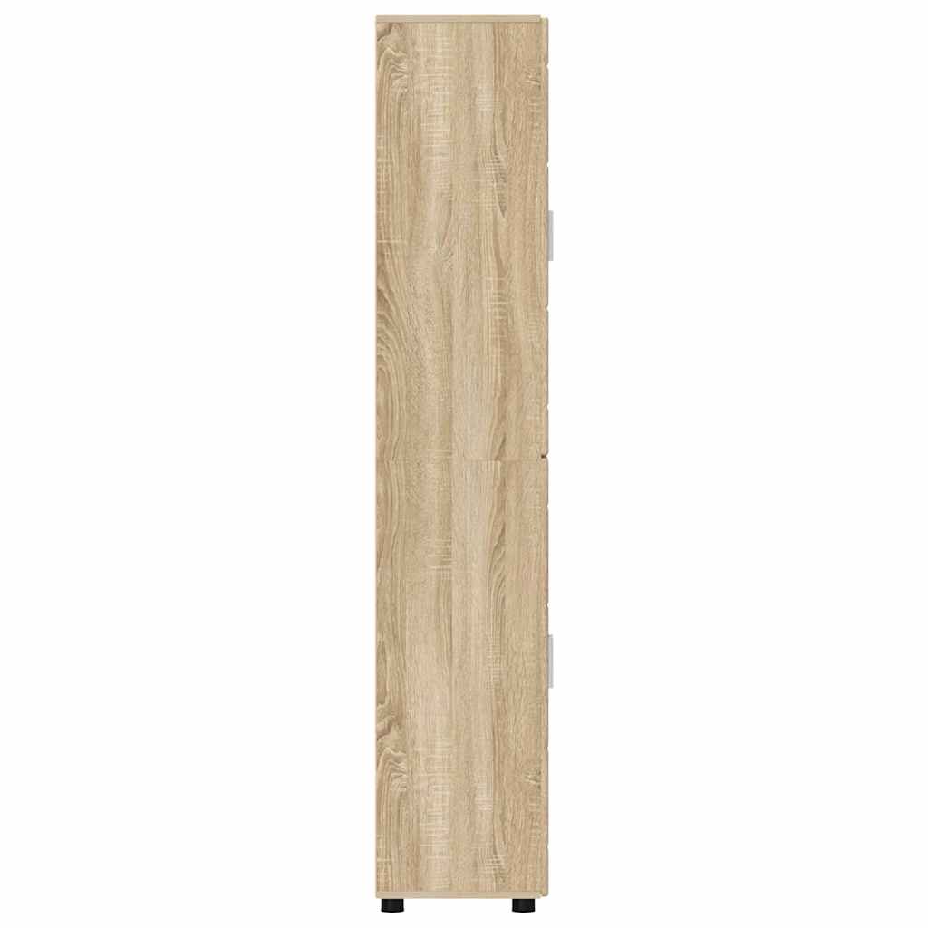 Highboard FLORIN 60 x 35 x 182 cm Sonoma eg Konstrueret træ