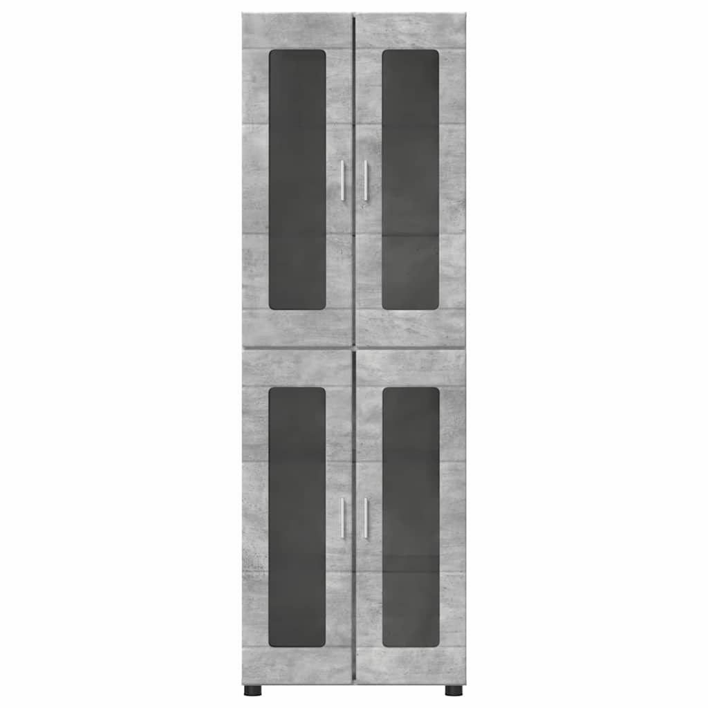 Highboard FLORIN 60 x 35 x 182 cm Beton Grå Konstrueret træ
