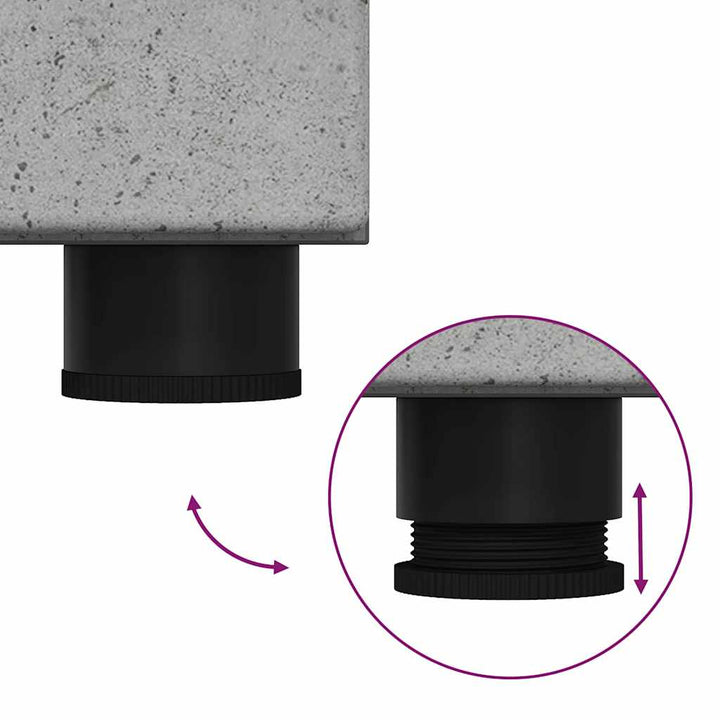 Highboard FLORIN Beton Grå 60 x 35 x 182 cm Konstrueret træ