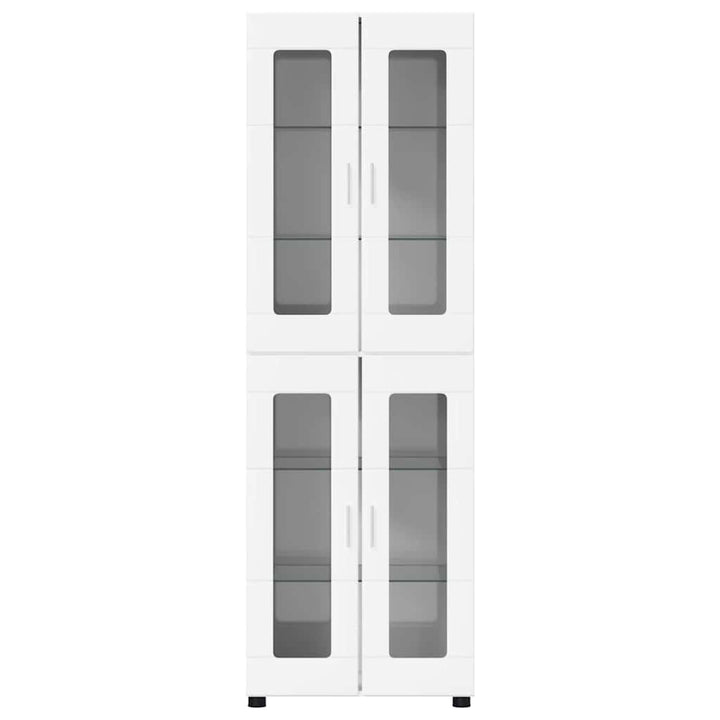 Highboard FLORIN 60 x 35 x 182 cm Høj gloss hvid