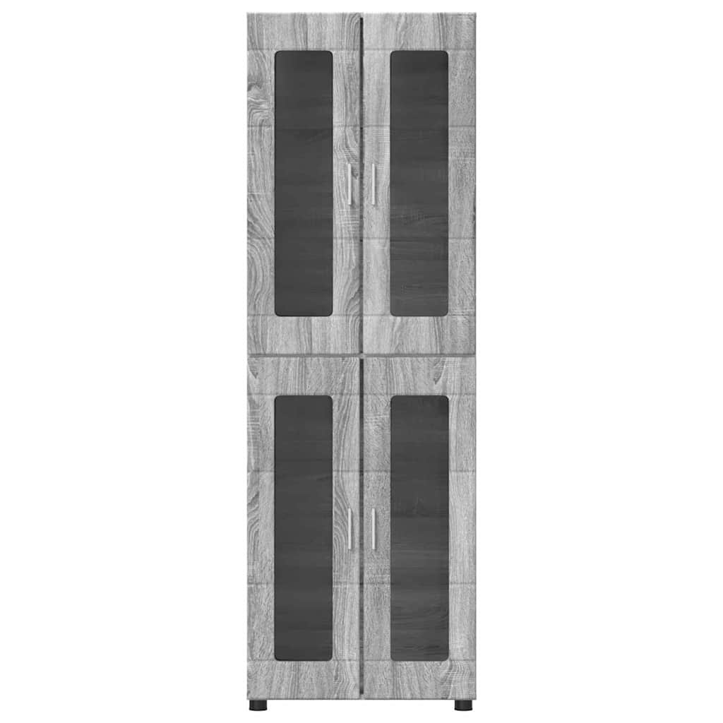 Highboard FLORIN 60 x 35 x 182 cm Grå Sonoma Konstrueret træ