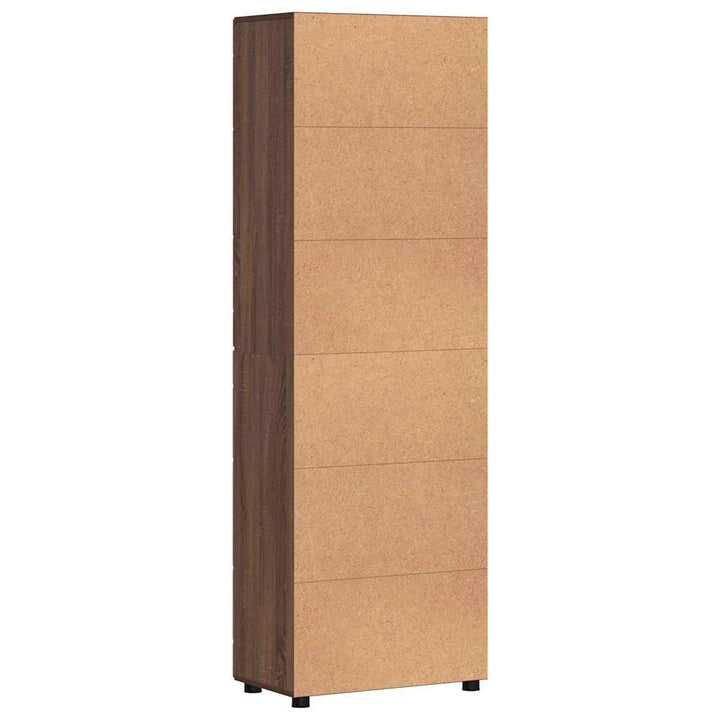 Highboard FLORIN Brun eg 60 x 35 x 182 cm Konstrueret træ