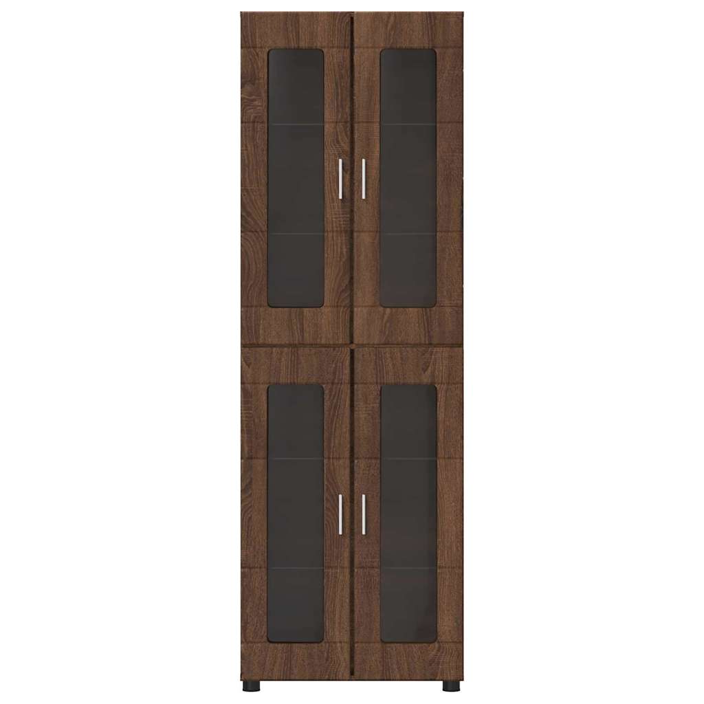 Highboard FLORIN Brun eg 60 x 35 x 182 cm Konstrueret træ