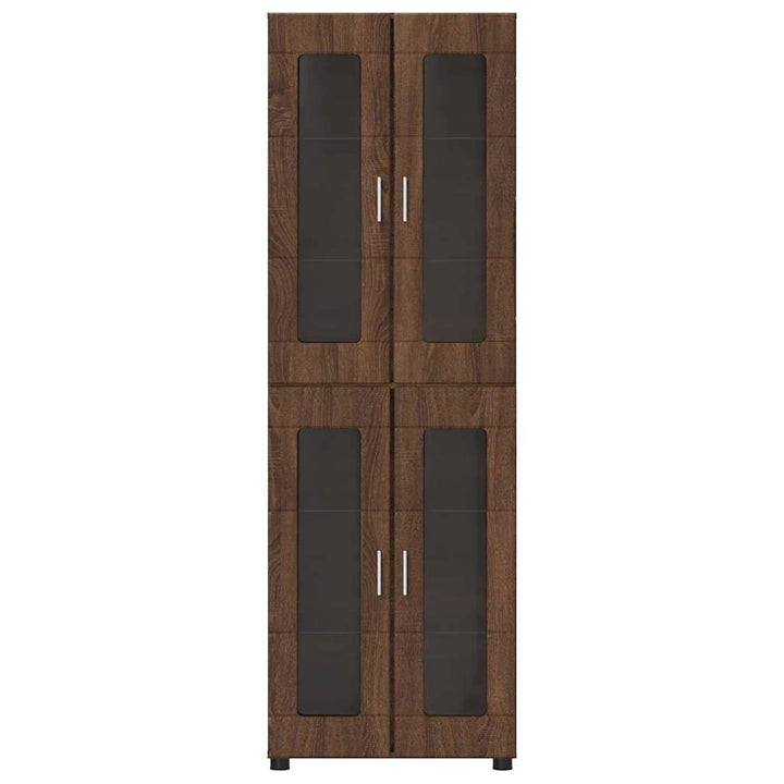 Highboard FLORIN Brun eg 60 x 35 x 182 cm Konstrueret træ