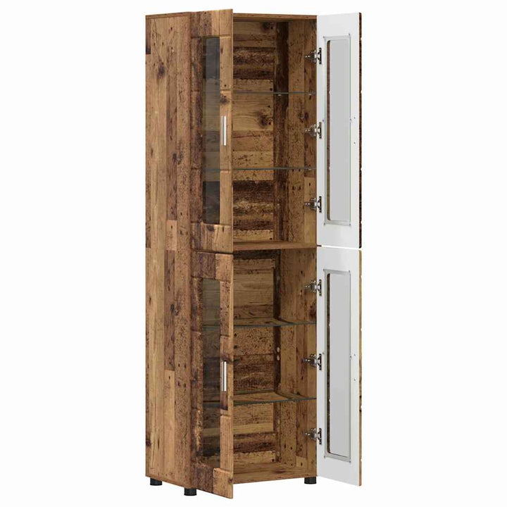 Highboard FLORIN Gammelt træ 60 x 35 x 182 cm Konstrueret træ