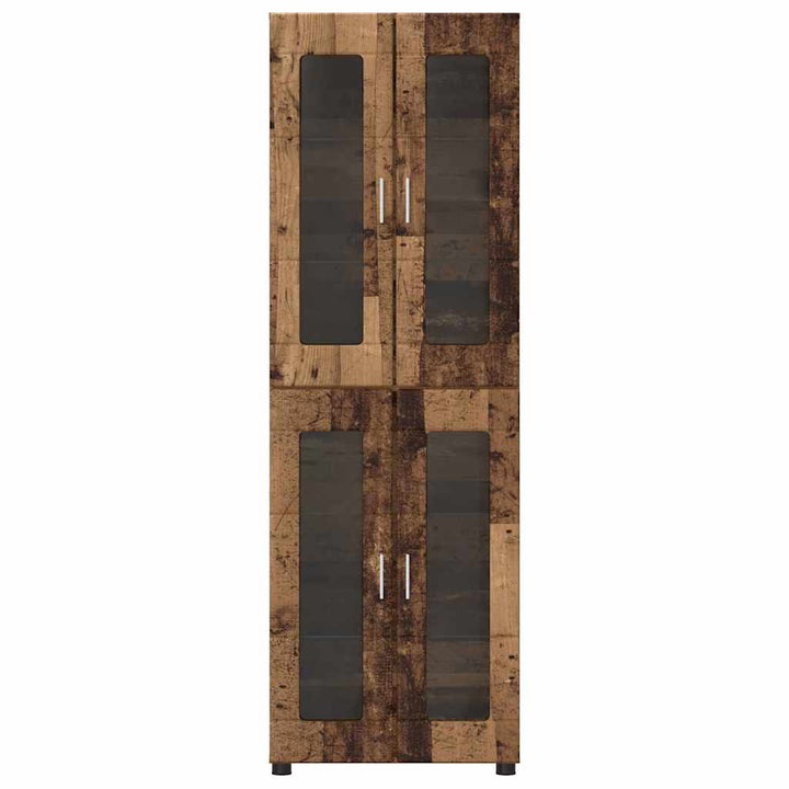 Highboard FLORIN Gammelt træ 60 x 35 x 182 cm Konstrueret træ