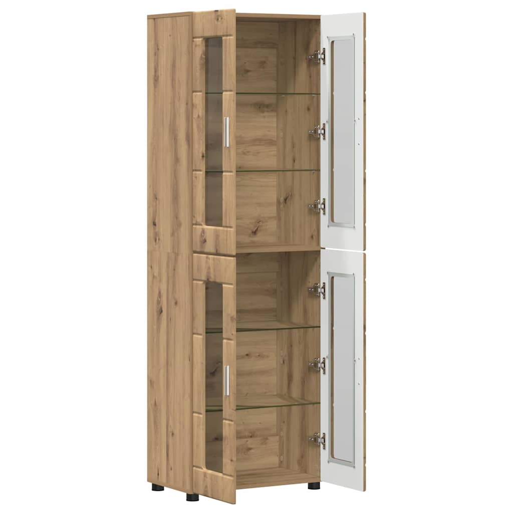 Highboard FLORIN 60 x 35 x 182 cm Artisan Egetræ