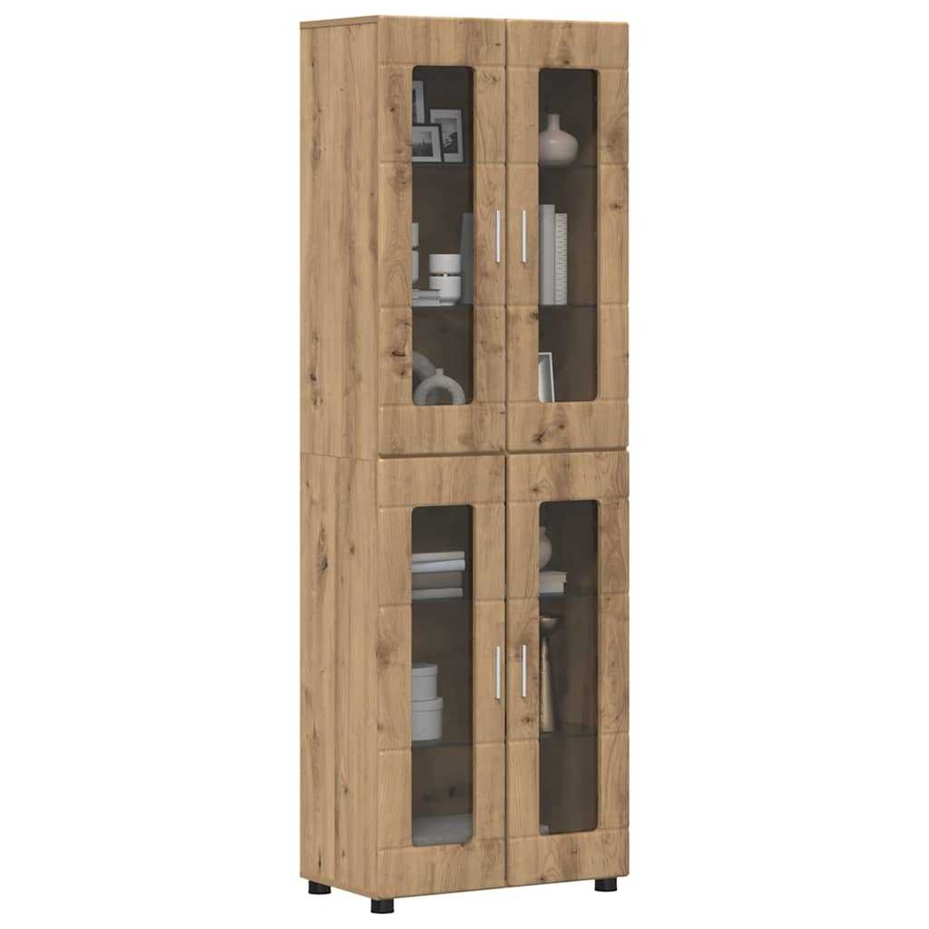 Highboard FLORIN 60 x 35 x 182 cm Artisan Egetræ