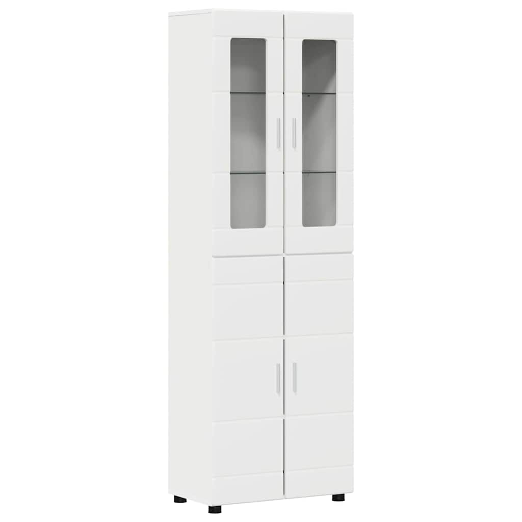 Highboard FLORIN 60 x 35 x 182 cm Hvid Konstrueret træ