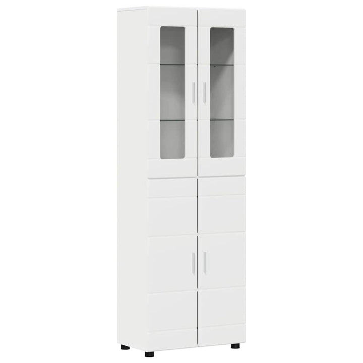Highboard FLORIN 60 x 35 x 182 cm Hvid Konstrueret træ