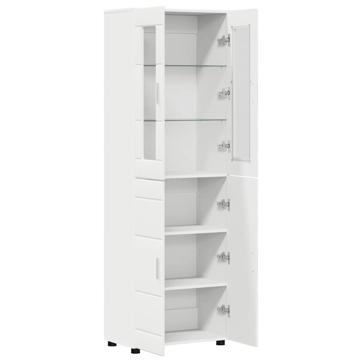 Highboard FLORIN 60 x 35 x 182 cm Hvid Konstrueret træ