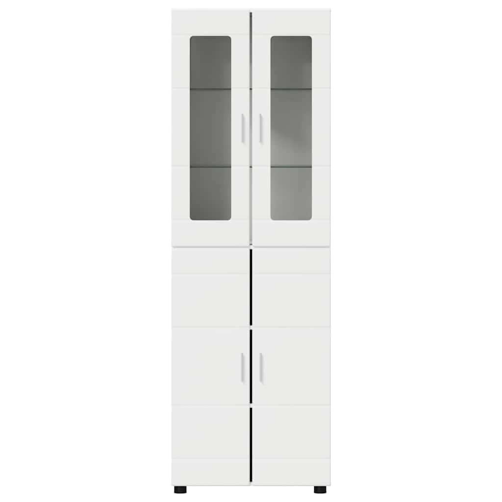 Highboard FLORIN 60 x 35 x 182 cm Hvid Konstrueret træ